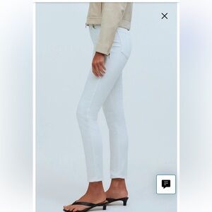 Madewell Stovepipe Jean in White (26) - $15